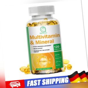 120 Capsules Multivitamin & Multimineral Capsules for Men Women Daily Supplement