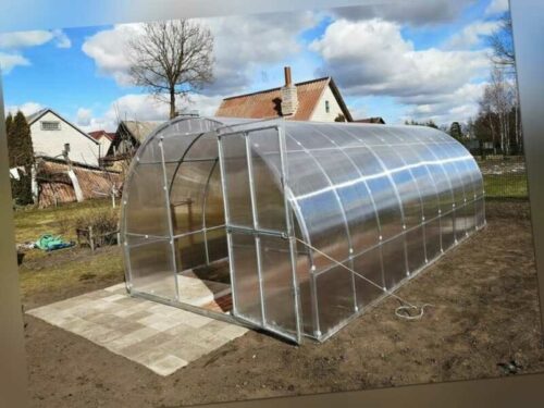 Gewächshaus KLASIKA TUBE 3x4m mit fundamenten und 4mm Polycarbonat