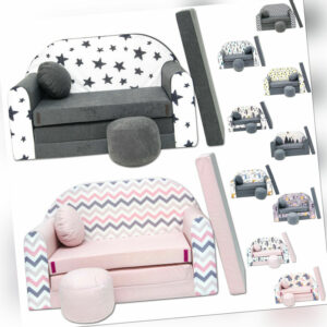 MILLYBO Kindersofa Mini Couch Spielsofa Kindercouch 3in1 Doppelsofa Minisofa