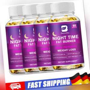 Night Time Fat Burner Capsules - Gewichtsverlust Detox Cleanse Appetitzügler