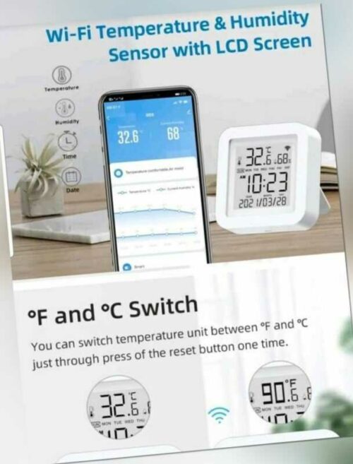 Smart Home Temperatur & Feuchtigkeitssensor