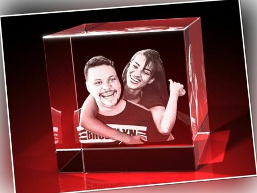 3D Glas Gravur Foto Bild Laser Personalisiert Kristallglas Dekoration Geschenk