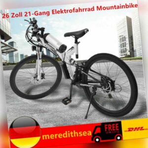 26 Zoll Elektrofahrrad Mountainbike Faltrad 21-Gang E-Bike Fahrrad Pedelec