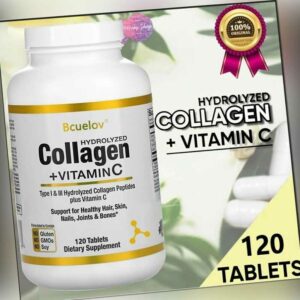 Collagen Protein Peptide Kollagen hydrolysat hochdosiert 6000mg Mit Vitamin C