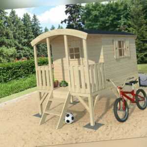 Kinderhaus Bauwagen Zirkuswagen Kinderspielhaus Gartenhaus Stelzenhaus Holz Haus