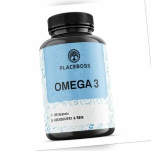 Omega 3  Fischöl 1000mg Pro Kapsel Essentielle Fettsäuren EPA DHA Hochdosiert
