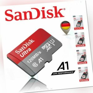 SanDisk ULTRA micro SD Karte 32GB 64GB 128GB 256GB A1 Speicherkarte Memory Card