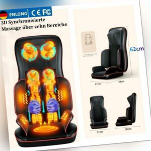 Massagesitzauflage Massagegerät Rollmassage Nacken & Rücken Wärmefunktion & CE