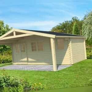 44 mm Gartenhaus 600x500 cm + Fußboden Gerätehaus Holzhaus Holzschuppen Holz