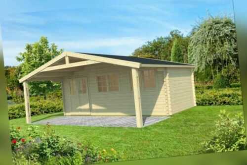 44 mm Gartenhaus 600x500 cm + Fußboden Gerätehaus Holzhaus Holzschuppen Holz