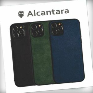 Apple IPhone Alcantara Leder Case Hülle 11 12 13 14 15 pro Max + 9H Displayglas