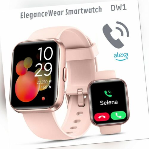 Smartwatch DW1 für Damen mit Telefonfunktion, Alexa, Gesundheitsüberwachung