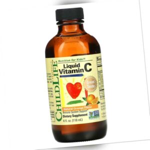 Vitamin C Flüssig Shot Natürliches Orangen Aroma 118,5 ml von ChildLife Kids