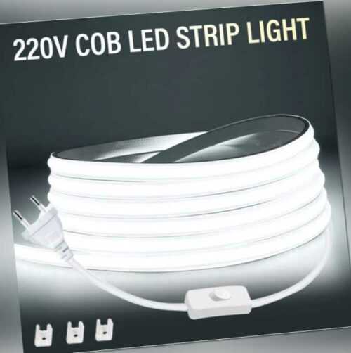 COB LED Stripe Leiste Streifen Band Leuchte Lichterkette keine Lichtpunkte 220V