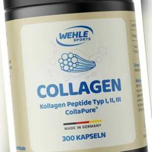 Collagen Kapseln 300 Stück hochdosiert 4500mg Bioaktives Kollagen pro Tag Dosis