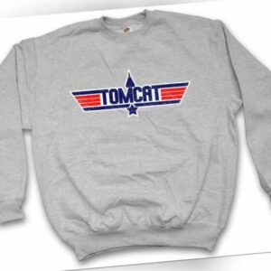 Tomcat Sweatshirt Pullover Top Jet Fun Battle Gun Maverick Flugzeug Pilot