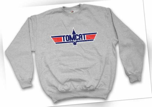 Tomcat Sweatshirt Pullover Top Jet Fun Battle Gun Maverick Flugzeug Pilot