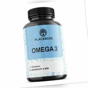 Omega 3  Fischöl 1000mg Pro Kapsel Essentielle Fettsäuren EPA DHA Deutsche Marke