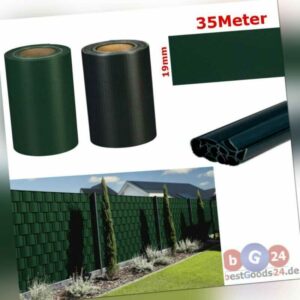 Sichtschutz PVC Streifen Rolle Doppelstabmatten Blende Folie Garten Zaun 35mX19c