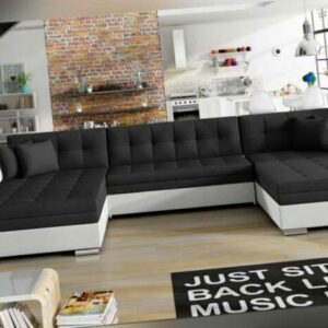Wohnlandschaft Couch Sofa U-Form mit Schlaffunktion Venta (verschiedene Farben)