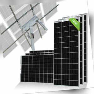 720W Bifaziale Solarpanel Glas Glas Solarmodul Tracking System Dual Axis Tracker