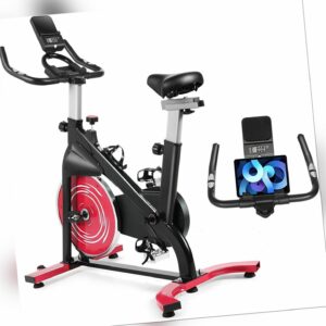 Heimtrainer Ergometer Fitness Fahrrad Indoor Cycling Bike + Pulsmesser+LCD 120kg