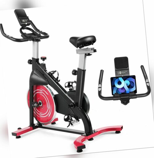 Heimtrainer Ergometer Fitness Fahrrad Indoor Cycling Bike + Pulsmesser+LCD 120kg