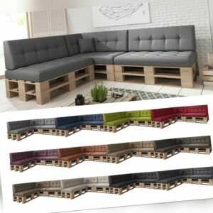 8er Set / Einzelkissen Palettenkissen Palettenauflage Sitzkissen Sofa Kaltschaum