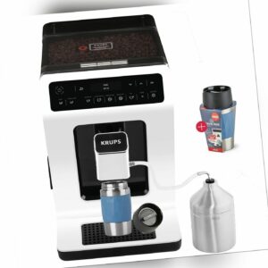 Krups Kaffeevollautomat 15bar EA8911 OLED 2-Tassen-Funktion + Travel Mug Aqua