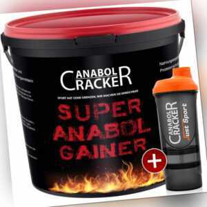 Super Anabol Gainer - 2400g / Whey Protein Kohlenhydrate Taurin Creatin + Shaker