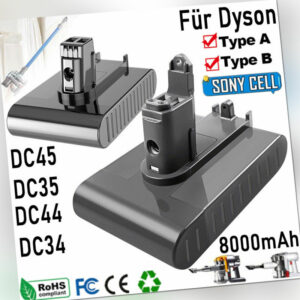 22.2V 8000mAh Akku Für Dyson DC31 Type B/A 17083-2811 DC31 DC35 DC45 917083-01