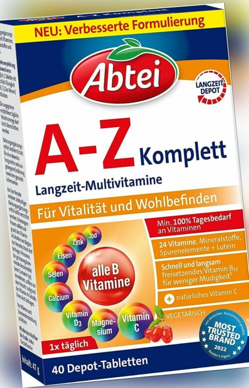 A-Z Komplett Langzeit-Multivitamine - mit natürlichem Vitamin C, ÖZENSAAT