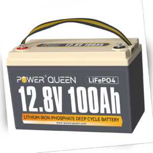 12V 100Ah LiFePO4 Lithium Batterie 1280Wh Akku Batterie mit 100A BMS für Solar