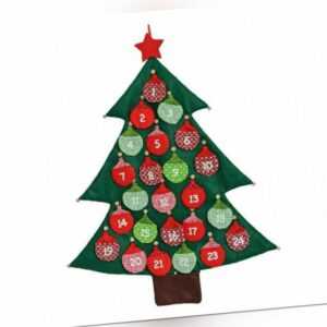Adventskalender zum Befüllen Tannenbaum Weihnachten Advent Kalender 73 x 95 cm