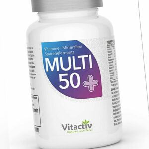 Mutli 50 plus - Multivitamin Komplex Menschen ab 50 - Vitamine, Mineral