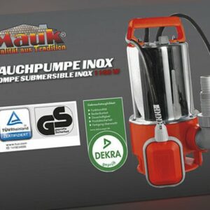 Mauk Schmutzwassertauchpumpe 1100 Watt 20.000 L/H Tauchpumpe Teichpumpe Pumpe