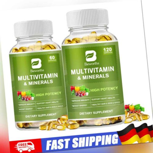 Multivitamin- & Multimineralienkapseln - Männer Frauen Nahrungsergänzungsmittel