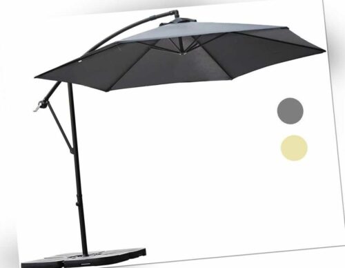 Ø300cm Sonnenschirm Ampelschirm Terrassenschirm Gartenschirm Kurbelschirm UV 50+