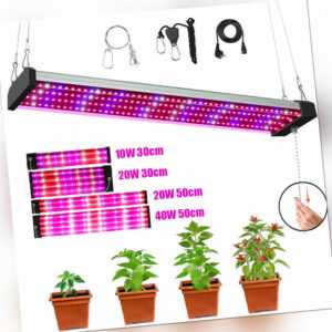 30/50cm Pflanzenlampe LED Vollspektrum Grow Lampe Anschließbare Zimmerpflanzen