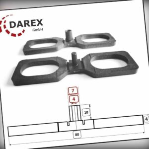 4000 PROFI Abstandhalter 7 mm für Terrassendielen Distanzhalter