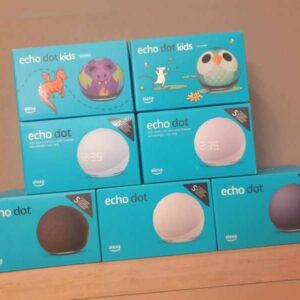 Amazon Echo Dot 5 | Smart Speaker Alexa (5. Gen) | Kids Schwarz Weiß | NEU OVP