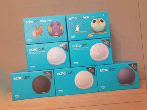 Amazon Echo Dot 5 | Smart Speaker Alexa (5. Gen) | Kids Schwarz Weiß | NEU OVP