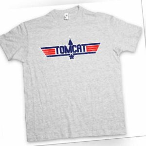 Tomcat T-Shirt Top Jet Fun Battle Airplane Gun Maverick Flugzeug Pilot