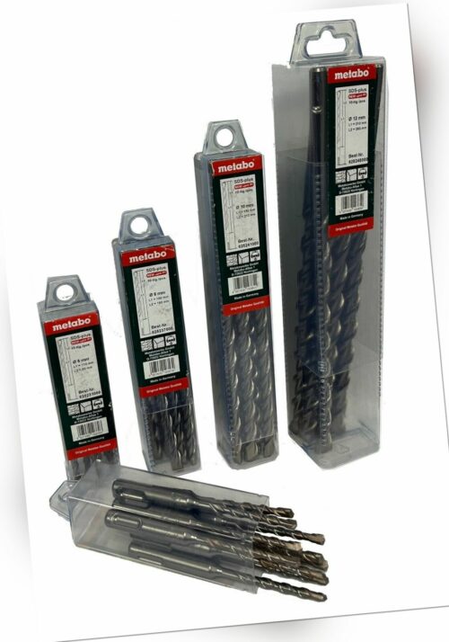 10x Metabo pro4 SDS-Plus Bohrer Betonbohrer Hammerbohrer Steinbohrer Ø 5 - 14 mm