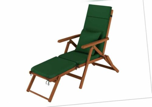 Deckchair, Balkonstuhl, klassische Sonnenliege Balkonliege mit wählbarem Zubehör