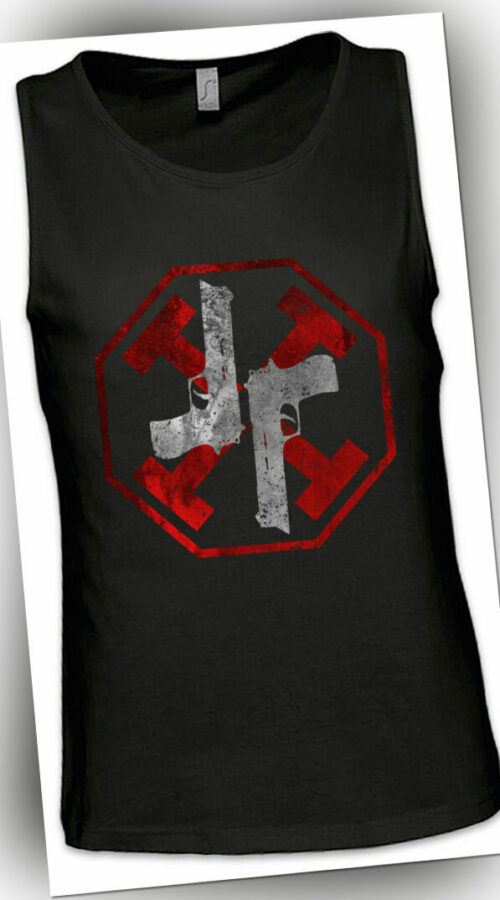 Gun Kata Herren Tank Top Equilibrium Symbol Sign Logo John Preston Cleric