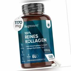 Kollagen Kapseln - 120Stk - Knochen & Muskelgesundheit - gesunde Haut im Winter