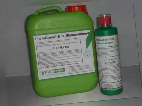 PHYTOGreen - BIO Blumen Dünger für Blühpflanzen - 500 ml Flasche