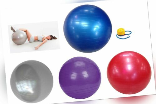 Ball Gymnastikball Sitzball Fitnessball Farben Größen wählbar Gummiball