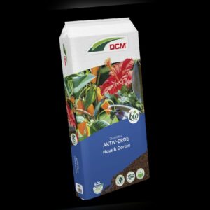 Cuxin Aktiv-Erde Blumenerde Haus und Garten 40 L Torf Lava organischer Dünger